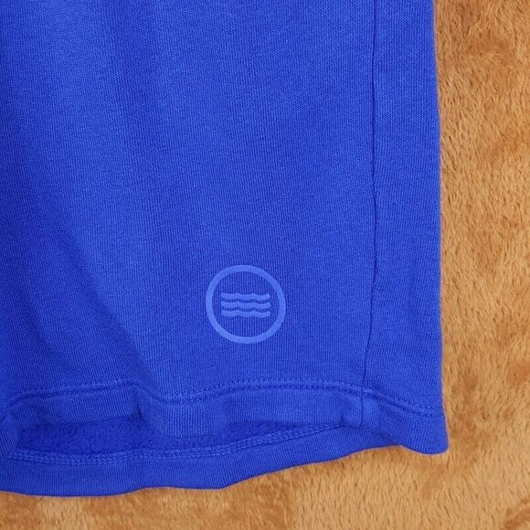 SOL ANGELES Mens Shorts Medium Blue Pull On Sweat Waves Logo Drawstring $118 - Picture 4 of 11